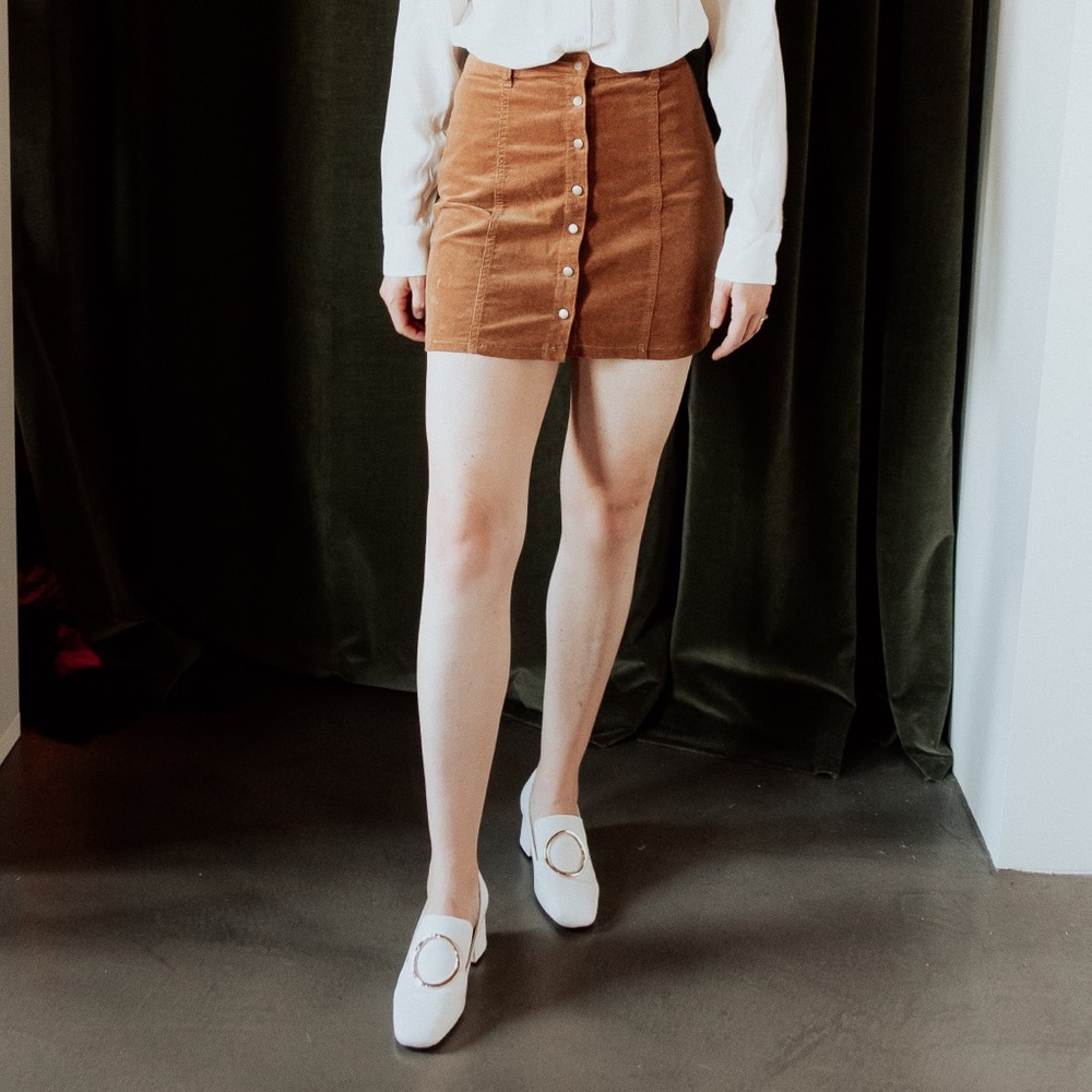 White Loafers with Silver Detail